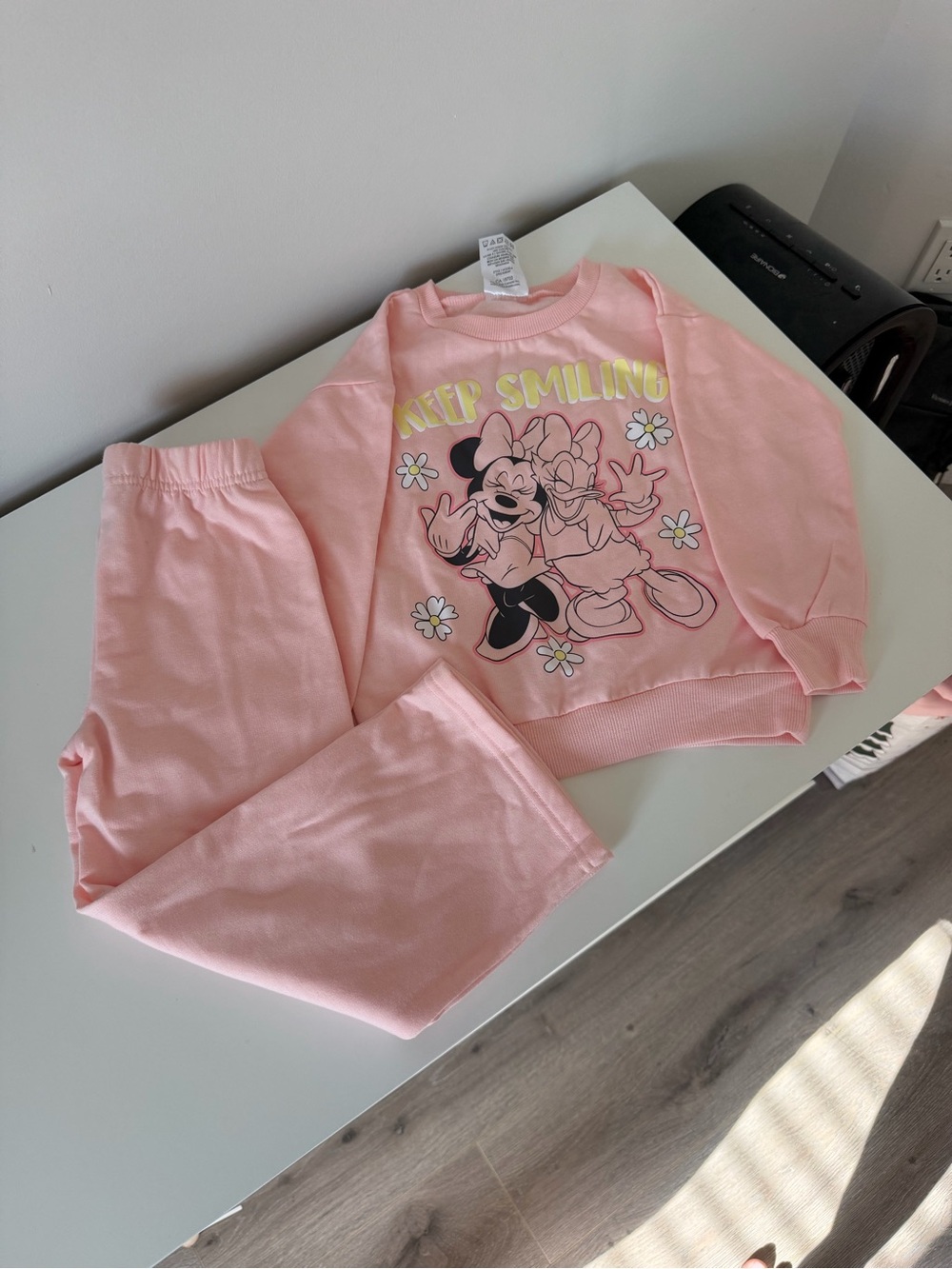 Disney Pink Minnie & Daisy 'Keep Smiling' Pajama Set